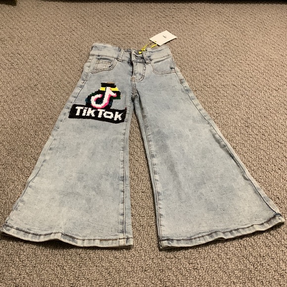 ACID WASHED TIKTOK JEANS FOR KIDS SIZE 2 - Picture 3 of 6